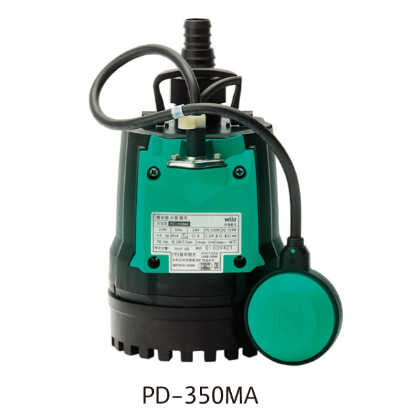 윌로펌프 PD-200MA 배수용 수중펌프 자동타입 오뚜기봉타입